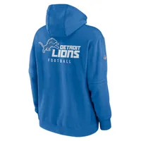 Nike Detroit Lions Sideline Club Men's Nike NFL Pullover Hoodie