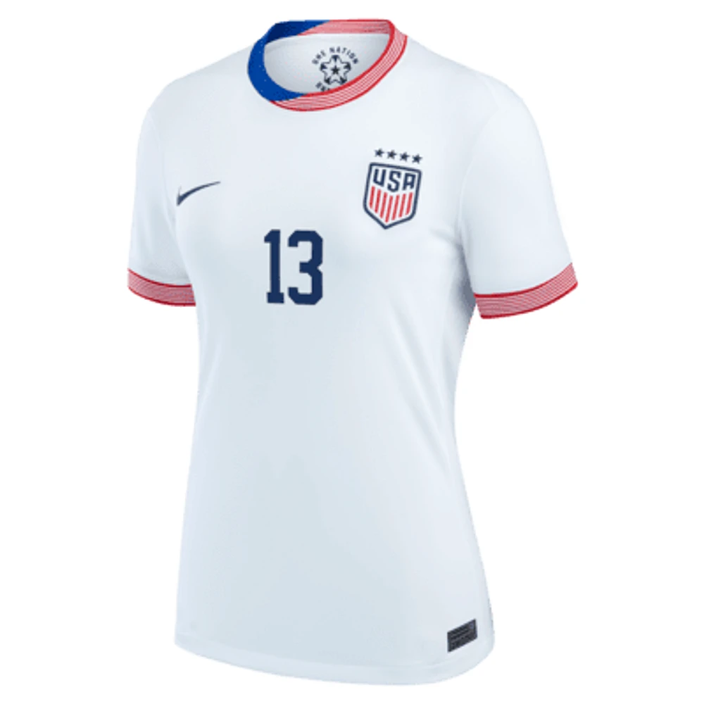 Alex Morgan USWNT 2024 Stadium Home Women's Nike Dri-FIT Soccer Jersey. Nike.com