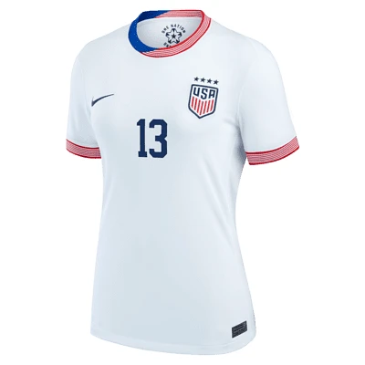 Alex Morgan USWNT 2024 Stadium Home Women's Nike Dri-FIT Soccer Jersey. Nike.com