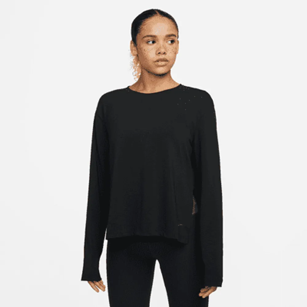 Haut à manches longues Nike Yoga Dri-FIT pour Femme. FR