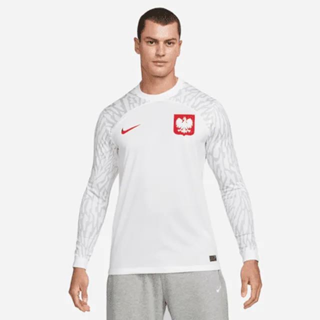 Nike Poland 2018 Stadium Home SS Jersey - White/Sport Red/Sport Red - Mens  Replica - Jerseys