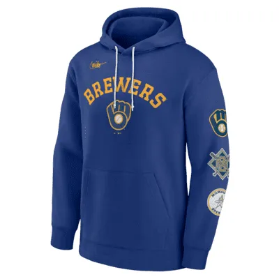 Nike Rewind Lefty (MLB Milwaukee Brewers) Men's Pullover Hoodie. Nike.com