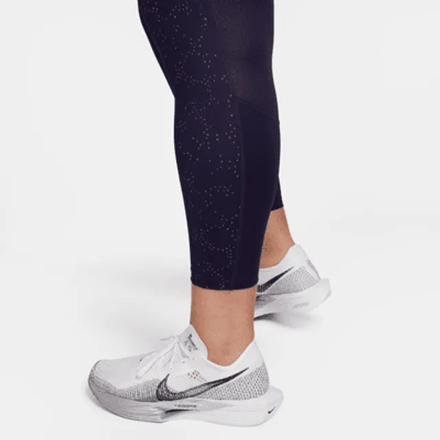 Nike Fast Women's Mid-Rise 7/8 Graphic Leggings - Black