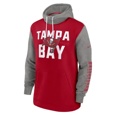 Tampa Bay Buccaneers Color Block Men's Nike NFL Pullover Hoodie. Nike.com