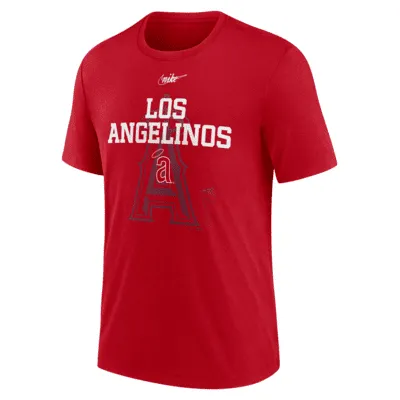 Nike Rewind Colors (MLB California Angels) Men's 3/4-Sleeve T-Shirt.