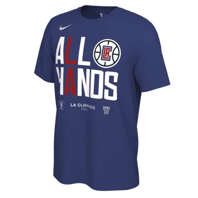 LA Clippers Men's Nike NBA Playoff Mantra 2023 T-Shirt. Nike.com