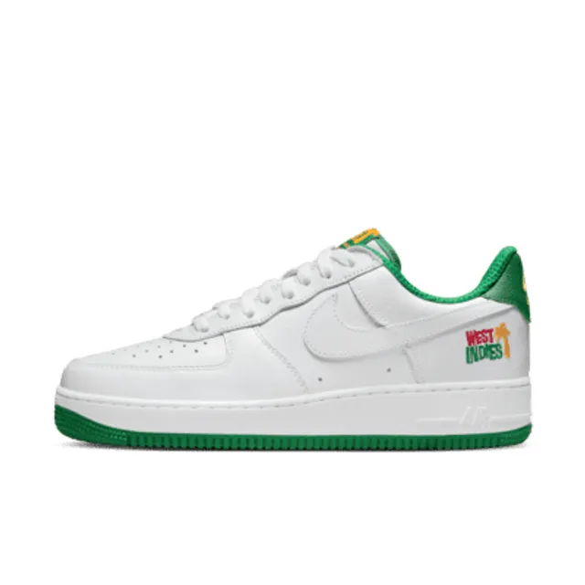 Nike Air Force 1 Mid QS 10 / White/Total Orange-Oil Green