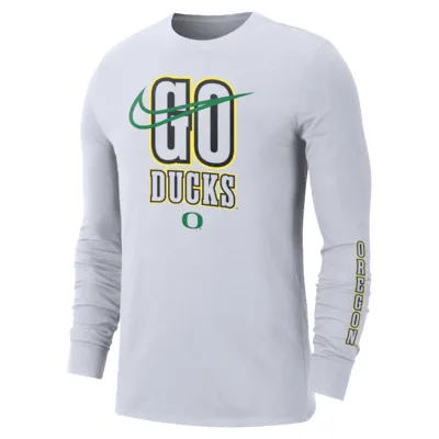 Oregon Back 2 School Men's Nike College Crew-Neck Long-Sleeve T-Shirt. Nike.com