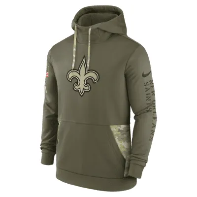 Nike Therma Salute to Service Logo (NFL New Orleans Saints) Men's Pullover Hoodie. Nike.com