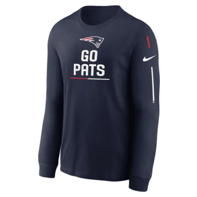 New England Patriots NFL Mens Rash Guard Long Sleeve Swim Shirt