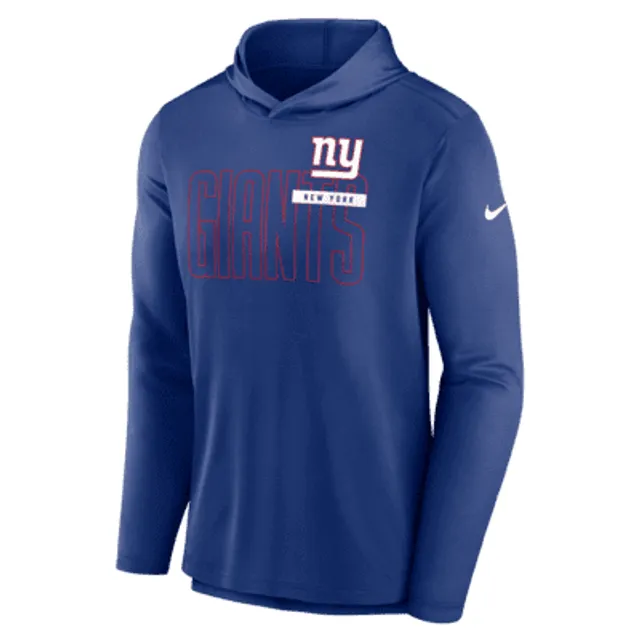 Nike New York Giants Mens Blue Sideline Therma Team Name Hood in