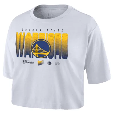Golden State Warriors Courtside Women's Nike NBA Cropped T-Shirt. Nike.com