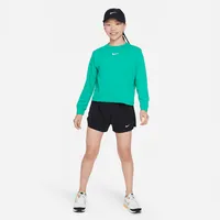 Nike Dri-FIT One Big Kids' (Girls') High-Waisted Training Shorts