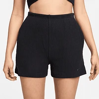 Nike Sportswear Chill Knit Women's High-Waisted Slim 3" Ribbed Shorts. Nike.com