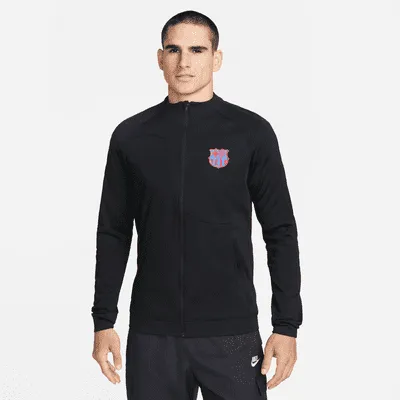FC Barcelona Academy Pro Men's Knit Soccer Jacket. Nike.com