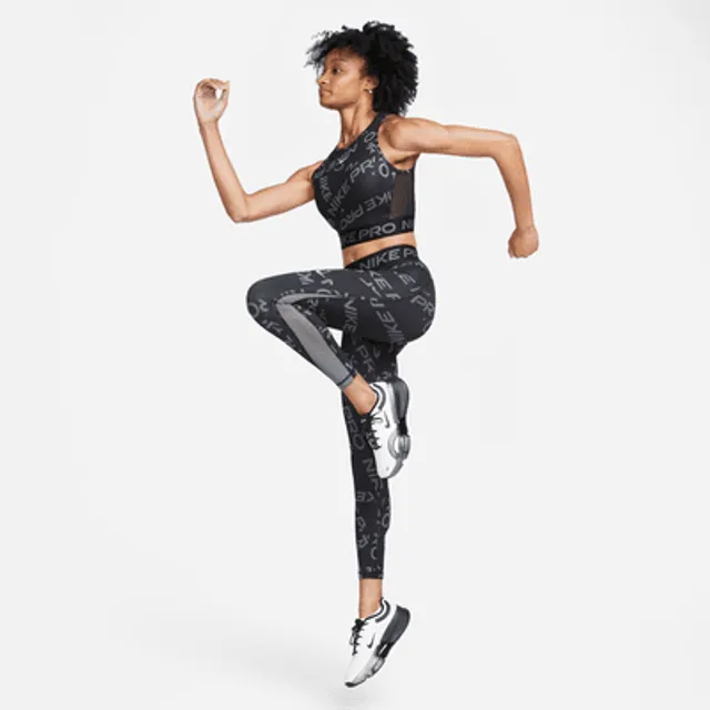 Nike Pro Women's Mid-Rise 7/8 Printed Leggings. UK