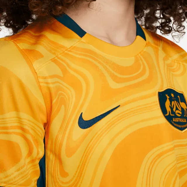 Australia 2023 Stadium Home Men's Nike Dri-FIT Soccer Jersey.