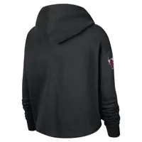 Chicago Bulls Courtside City Edition Women's Nike NBA Fleece Pullover Hoodie. Nike.com