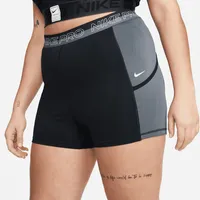 Nike Pro Women's High-Waisted 3" Training Shorts with Pockets (Plus Size). Nike.com