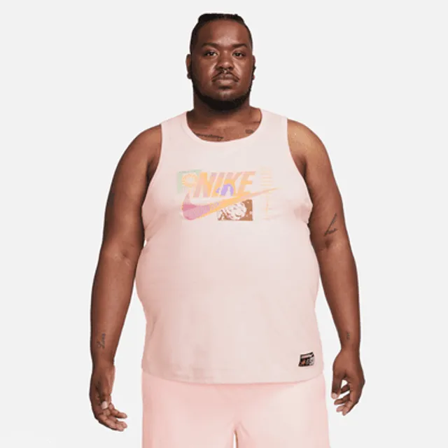 Nike Sportswear Club Cherry Blossom Tank Top in White for Men