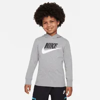 Nike Sportswear Futura Hooded Long Sleeve Tee Little Kids' T-Shirt. Nike.com