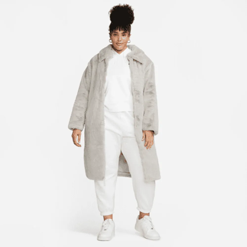 Nike Sportswear Plush Women's Faux Fur Long Jacket (Plus Size). Nike.com