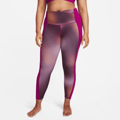 Nike Yoga Women's High-Waisted 7/8 Printed Leggings (Plus Size). Nike.com