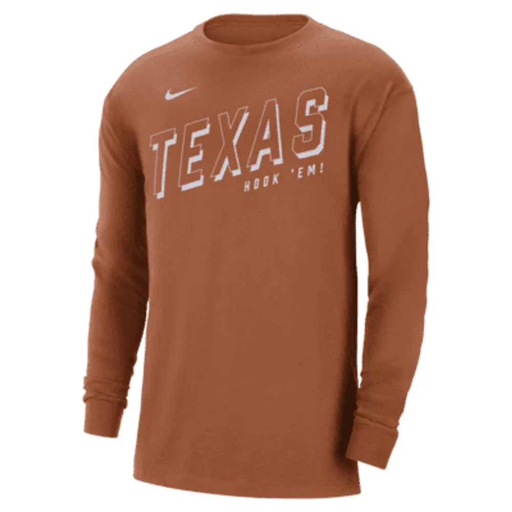 Texas Men's Nike College Long-Sleeve Max90 T-Shirt. Nike.com