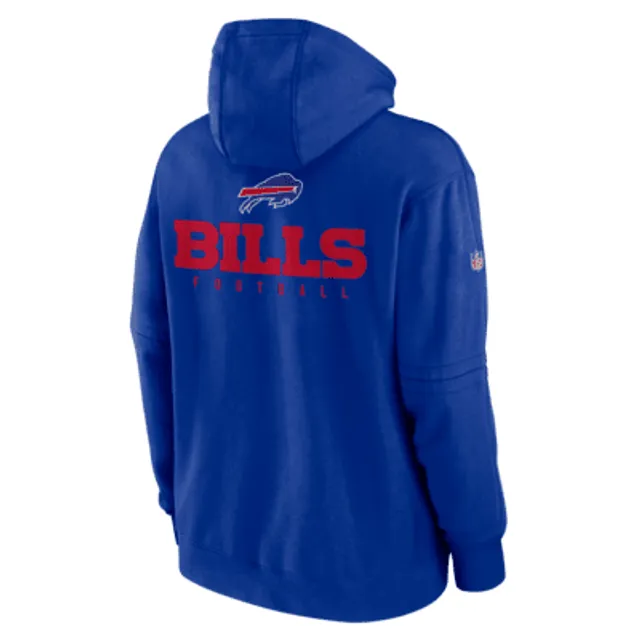 Men NFL Buffalo Bills Sideline Red Hoodie