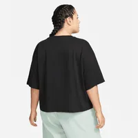 Nike Sportswear Swoosh Women's Cropped Short-Sleeve Top (Plus Size). Nike.com