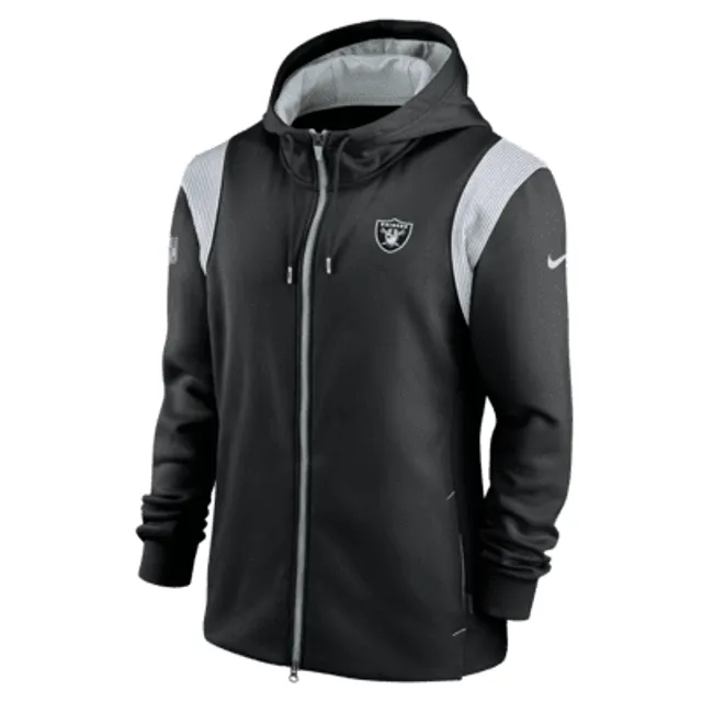 Las Vegas Raiders Nike Mascot Performance Full-Zip Hoodie - Black/Silver