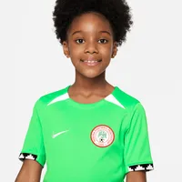 Nigeria 2023 Stadium Home Big Kids' Nike Dri-FIT Soccer Jersey. Nike.com