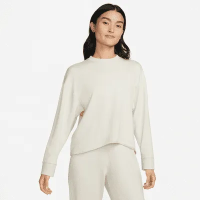 Nike Yoga Luxe Women's Fleece Crew Top. Nike.com