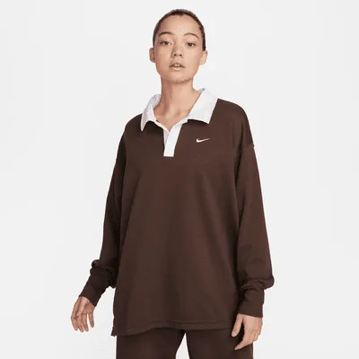 Nike Sportswear Essential Women's Oversized Long-Sleeve Polo. Nike.com