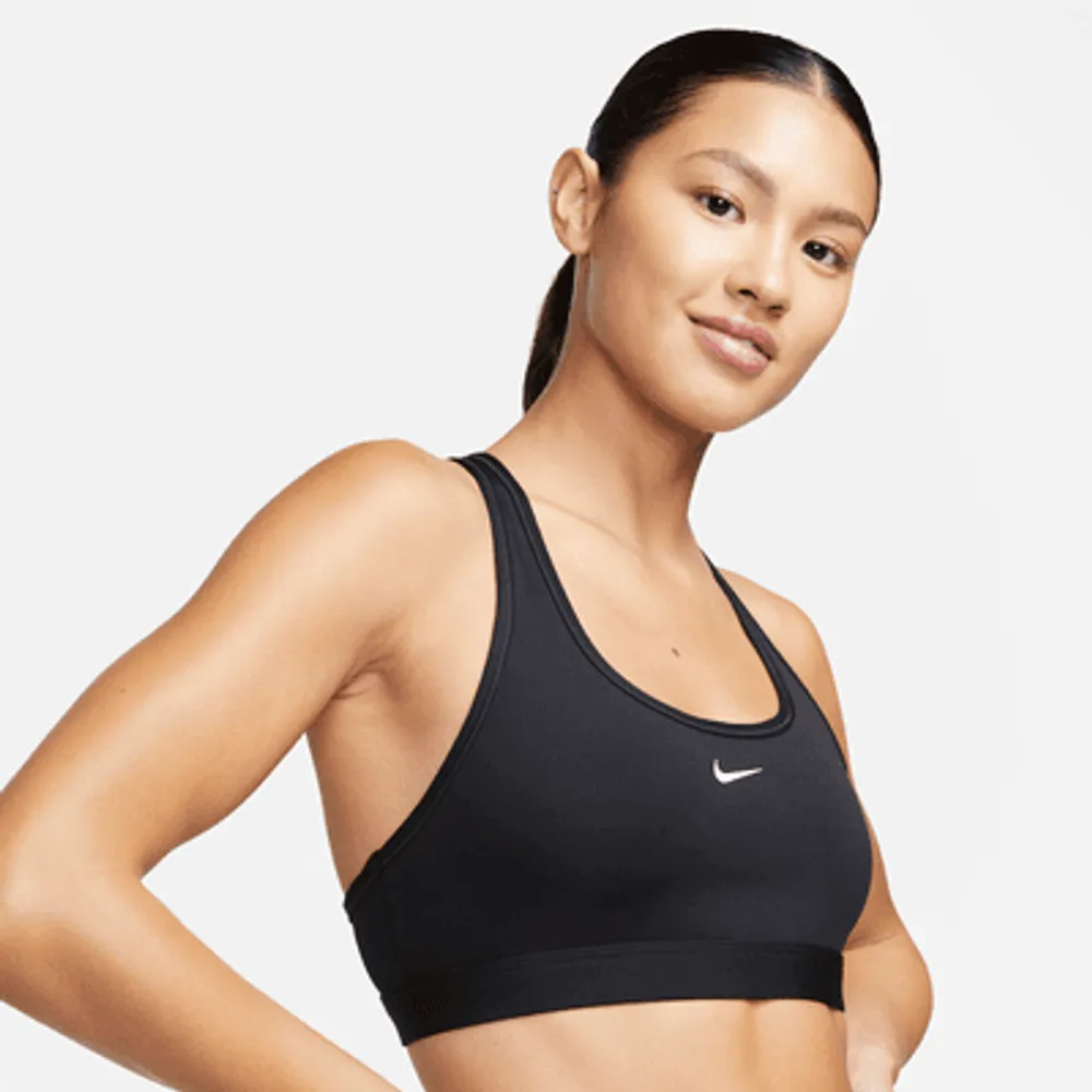 Nike Swoosh Women's Medium-Support Padded Sports Bra - Smoke Grey