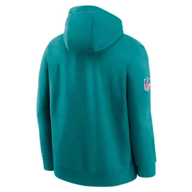 Nike Men's Miami Dolphins Sideline Therma-FIT Pullover Hoodie - Green - M (Medium)