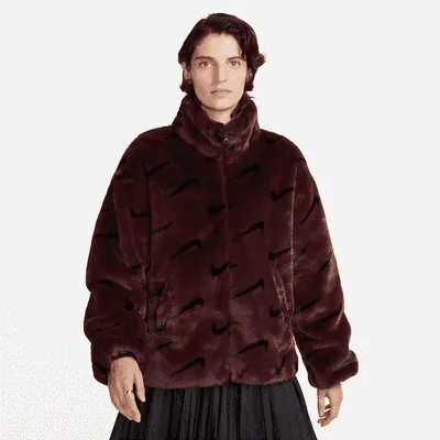 Nike Sportswear Plush Women's Printed Faux Fur Jacket. Nike.com