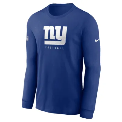 Nike Dri-FIT Sideline Team (NFL New York Giants) Men's Long-Sleeve T-Shirt