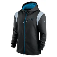 Nike Therma Lockup (NFL Carolina Panthers) Men's Full-Zip Hoodie. Nike.com