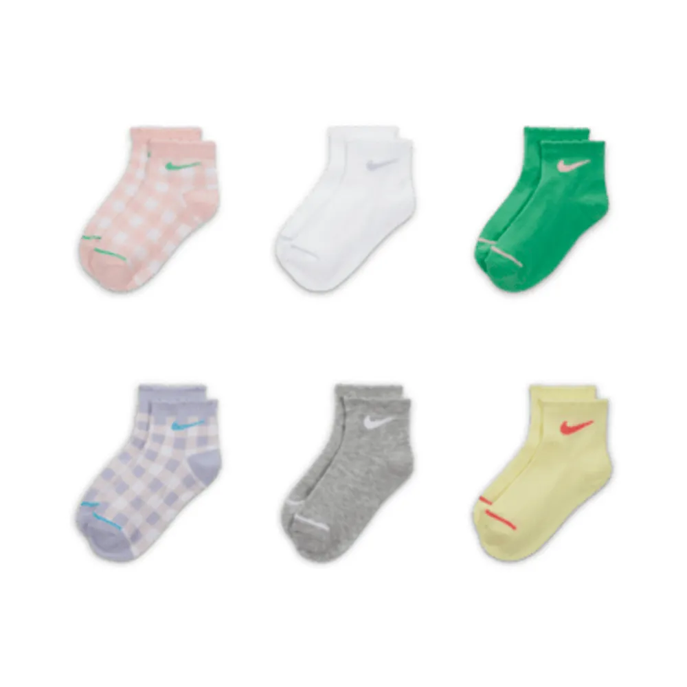 Nike Little Kids' Ankle Socks (6 Pairs). Nike.com