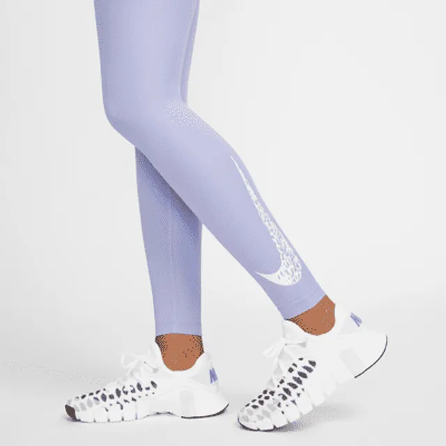 Nike Swoosh Run Women's 7/8 Mid-Rise Graphic Running Leggings. UK