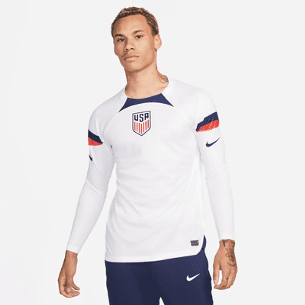 U.S. 2022/23 Stadium Home Men's Nike Dri-FIT Long-Sleeve Soccer Jersey. Nike.com