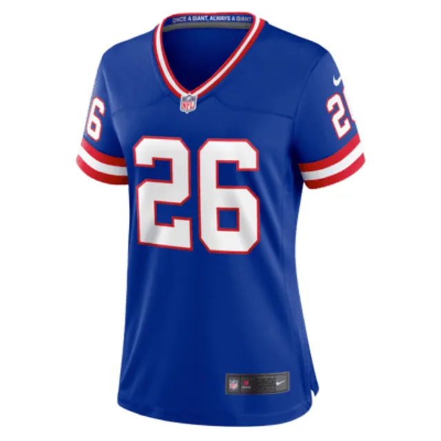 Nike NFL New York Giants (Saquon Barkley) Men's Game Football Jersey - Blue S