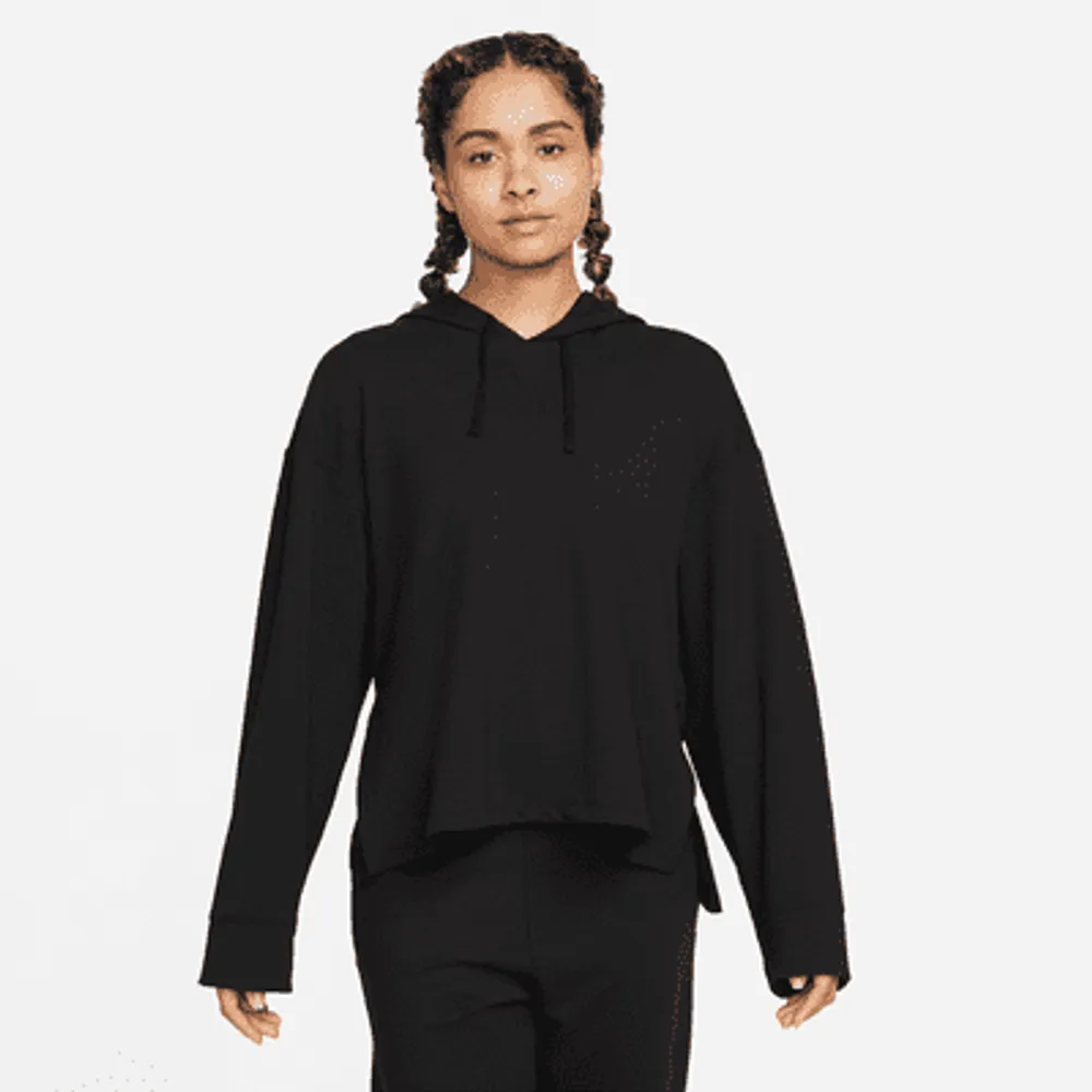 Nike Yoga Dri-FIT Women's Fleece Hoodie. Nike.com