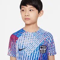 FC Barcelona Big Kids' Nike Dri-FIT Pre-Match Soccer Top. Nike.com