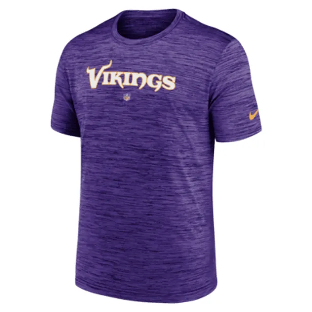 Nike Men's Minnesota Vikings Sideline Velocity T-Shirt - Purple - M Each