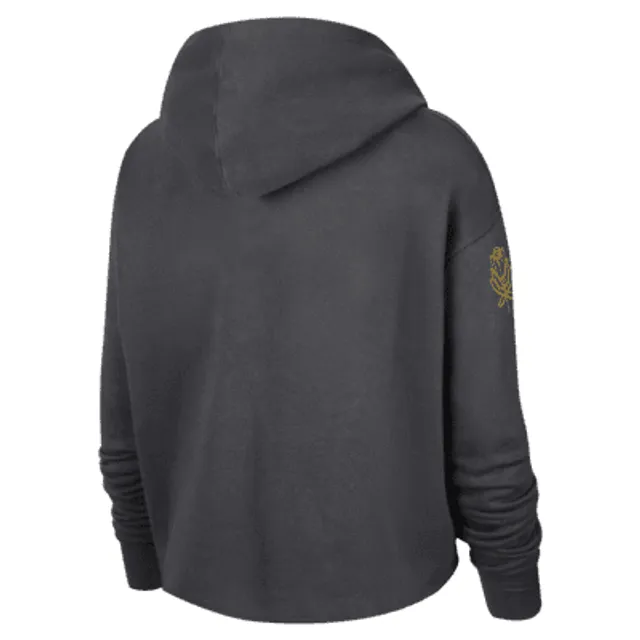 Golden State Warriors Nike City Edition Courtside Fleece Hoodie -  Anthracite - Womens