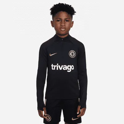 Chelsea FC Strike Big Kids' Nike Dri-FIT Knit Soccer Drill Top. Nike.com