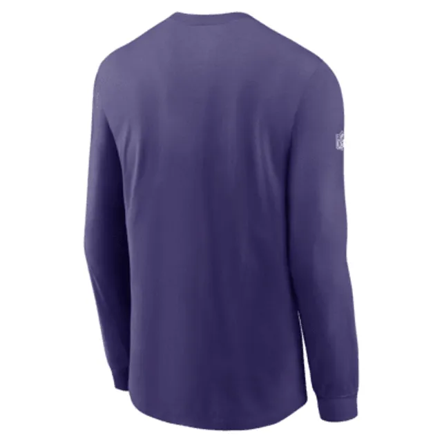 Nike Men's Baltimore Ravens Sideline Velocity T-Shirt - Purple - M Each