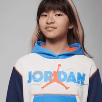Jordan Big Kids' Colorblocked Boxy Fleece Pullover Hoodie. Nike.com